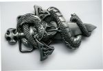 belt buckle,  Sword with Snake Motorcycle Biker