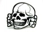 belt buckle, White Skull