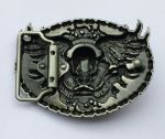 belt buckle, Biker To The Bone, Skull, Engine On The Fire 