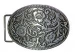 belt buckle, Western flowers