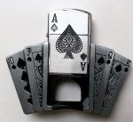 belt buckle,Playing card lighter Biker Motorcycle