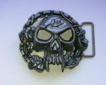 belt buckle,Skull Biker, 666