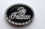 belt buckle, Indian motorcycle biker