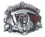 belt buckle, Grim Reaper Memento Mori